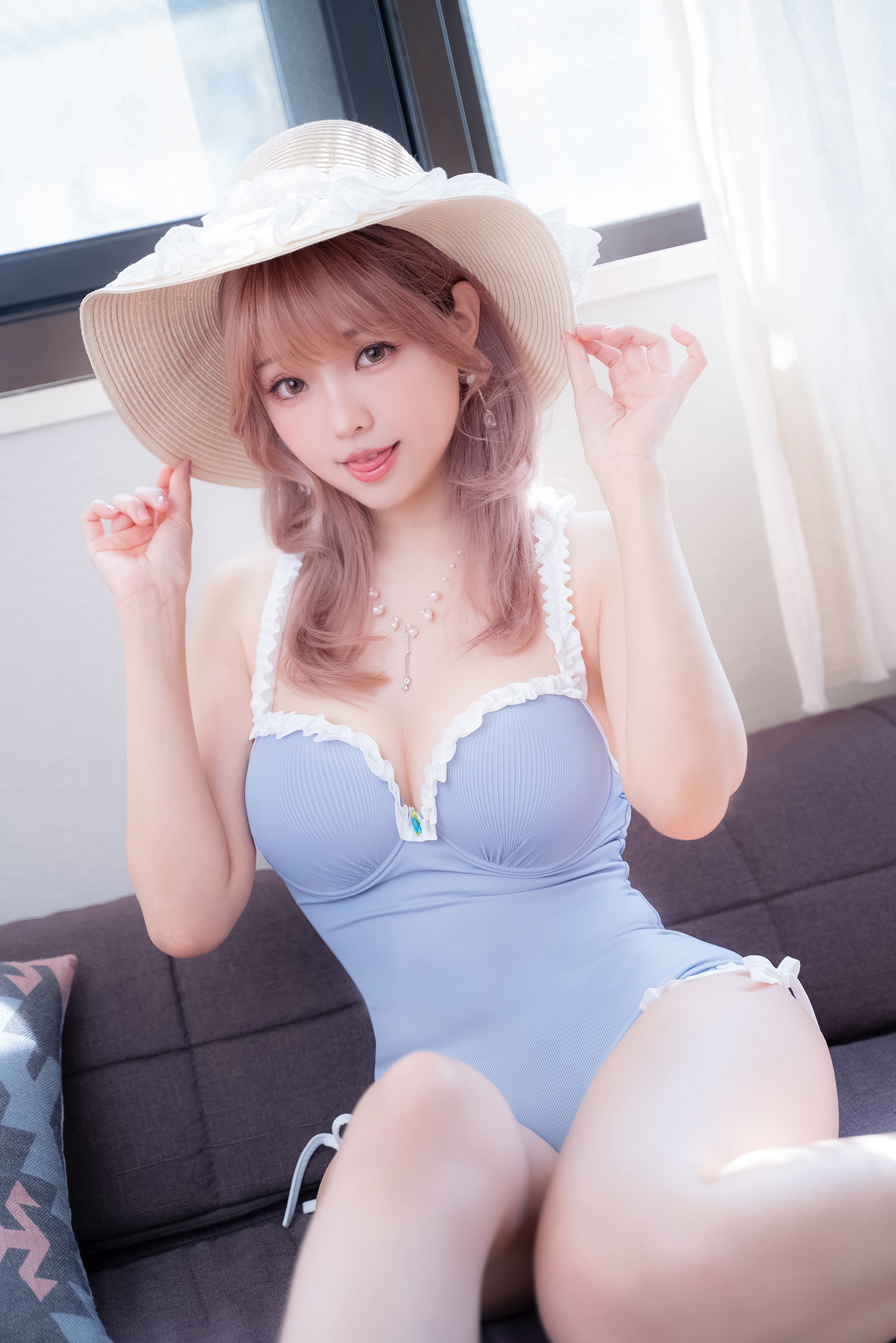 图片[1]-ElyEE子 – NO.109 Mist Blue Lady [37P]-XikXak